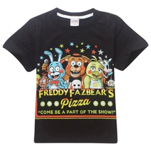 Baby boy clothes cartoon children t shirts game five nights at freddy’s clothing camiseta kids girls boys t-shirt 5 freddys tops