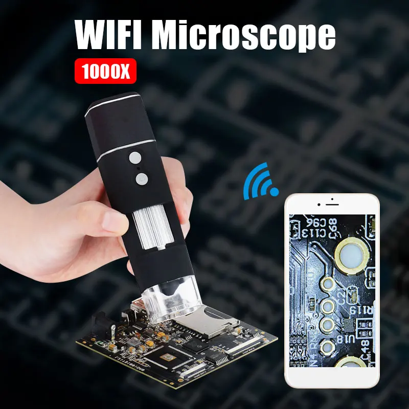 

Digital Microscope Wi-Fi Microscope Professional Electron Microscope WIFI Inspection Camera Ear Cleaning Tool Waterproof