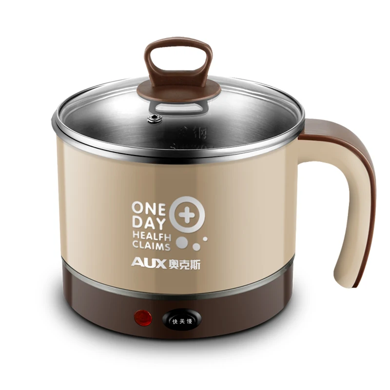 

220V AUX 1.5L Electric Hot Pot Cup Mini Multi Cooker For Student Officer Heating Lunch Easy Operation AUX-12B09