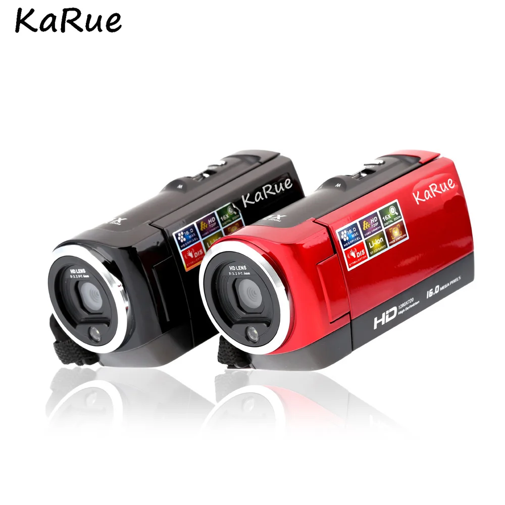 KaRue HDV-C6 Портативная Цифровая видеокамера HD 720P 16MP видеокамера 8x Zoom видеокамера Цифровая видеокамера KaRue HDV-C6 Портативная Цифровая видеокамера HD 720P 16MP видеокамера 8x Zoom видеокамера Цифровая видеокамера