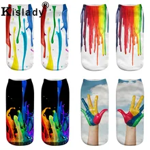 Зимние носки унисекс с 3D принтом масляной живописи хипстерские модные забавные носки на Хэллоуин Рождественские забавные носки Новые прикольные носки