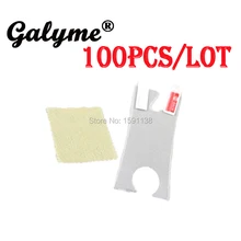 100 шт./партия,, для GameboyGBM Защитная пленка для GameboyGB, микро Прозрачная защитная крышка для экрана, плюс чистая ткань, объектив для мальчика