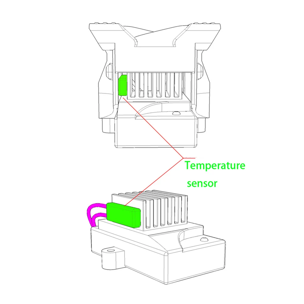 TRX4 ESC Вентилятор охлаждения радиатора для 1/10 RC Гусеничный TRAXXAS TRX-4 TRX 4