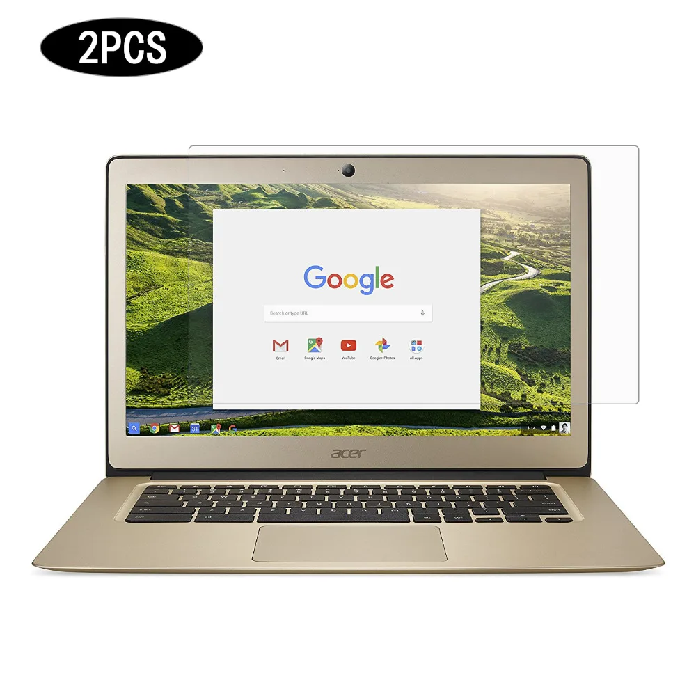YOUPECK Universal HD Crystal Clear LCD Guard film Laptop Screen Protector for Acer Chromebook 14 CB3-431 14 inch Notebook, 2PCS