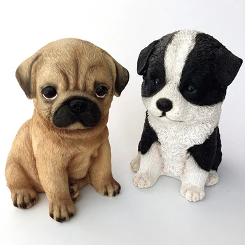 

Dog decoration model simulation creative resin children's room desktop edge dog decoration