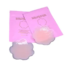 Силиконовые груди наклейки многоразовые Невидимый самоклеющийся силикон груди бюстгальтер, украшенный лепестками Для женщин бра для скрытия сосков Pad