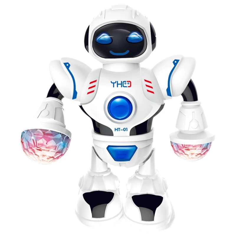 Умный мини-робот, Веселый робот, танцующий робот, игрушка, светодиодный светильник, музыкальный танцевальный робот Hyun