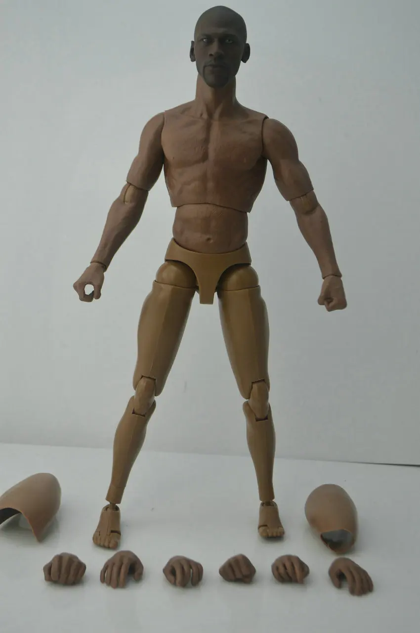 

Zc toys 1/6 Michal Jordan Black Head WITH Carved W Body Figure Models