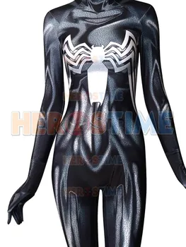 

Venom 2018 She-Venom Anne Weying 3D Printed Spandex Costume Spider Woman Cosplay Costume Custom Made