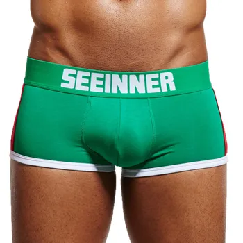 

Cotton Men's Underwear New Sexy Letter Printed Low Waist Stereoscopic Soft Comfortable Breathable Fashion Casual Daily Boxer #Z