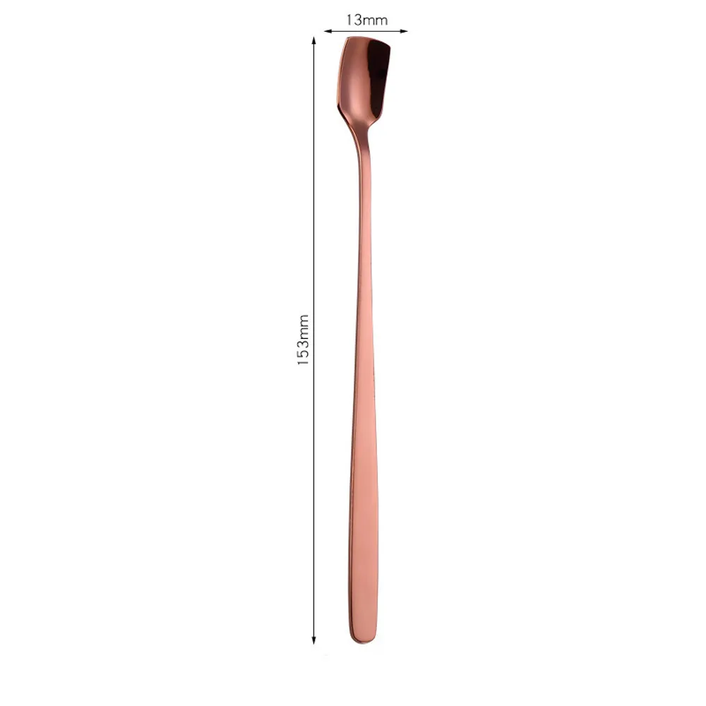 

Kitchen High Quality Coffee Soup Colorful Spoon Long Handle Spoons Flatware Coffee Drinking Tools Kitchen Gadget
