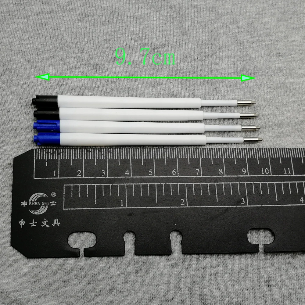 

Cheap school supplies 50pcs/lot 0.7mm HIGH QUALITY metal ballpoint Pen refills Replacement Office School Supplies 9.7cm