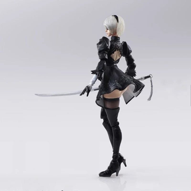 Anime Game NieR Automata YoRHa No. 2 Type B 2B PVC Action Figure Collection Model Toy Doll Gift (7)