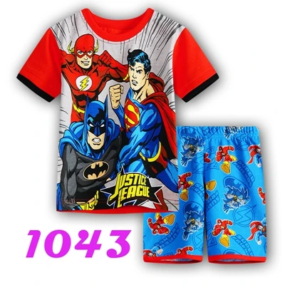 Детские пижамы из хлопка с рисунком для детей от 2 до 7 лет, одежда для малышей, пижамы, детские пижамные комплекты, пижамы для мальчиков и девочек - Цвет: Color as shown