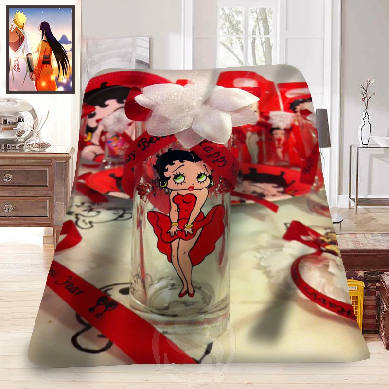 F315 betty boop Новое обычное украшение для дома товары спальни мягкое одеяло LFU89|fleece