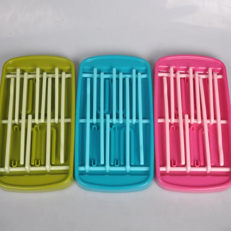 

New Simple Solid Tri-Fold Baby Boys Girls Bottle Drying Rack Nipple Drain Rack Bottle Drying Rack Water Cup Shelf