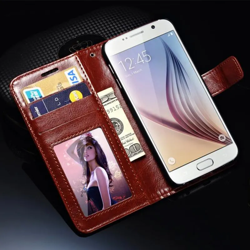 S6 Чехол для Samsung Galaxy G9200 Crazy Horse Роскошный кожаный чехол кошелек с подставкой 6s SM S 6