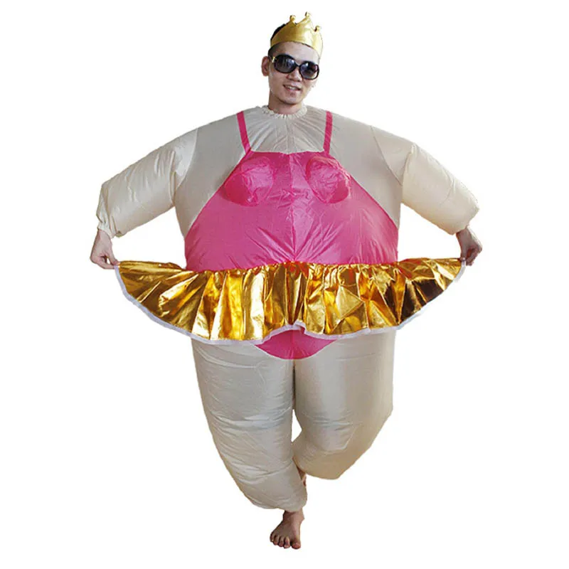 ballerina Inflatable Costume Cute Adult Fancy Dress Suit Party Halloween Costume Inflatable