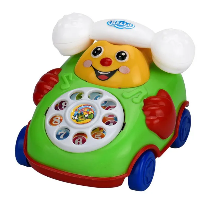 Новые образовательные игрушки мультфильм улыбка телефон автомобиль развивающая детская игрушка подарок леверт подарок на день рождения игрушки для детей - Цвет: A