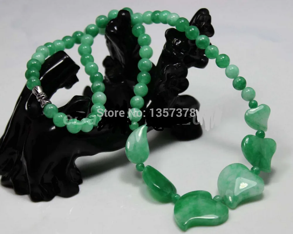 30% off Wholesale prices Fast SHIPPING new502 Beautiful Fashion China Emerald Green Jade Gem Pendant Necklace | Украшения и