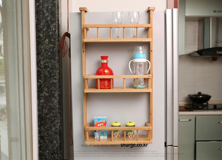 A1 бамбуковая стойка для холодильника, многофункциональная полка для хранения, кухонная приправа, полка для хранения в ванной wx8201014