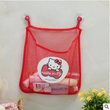 Household Hello Kitty Receive Bag For Kitchen Storage Bag Toys Kitchen Organizer Red Hanging Storage