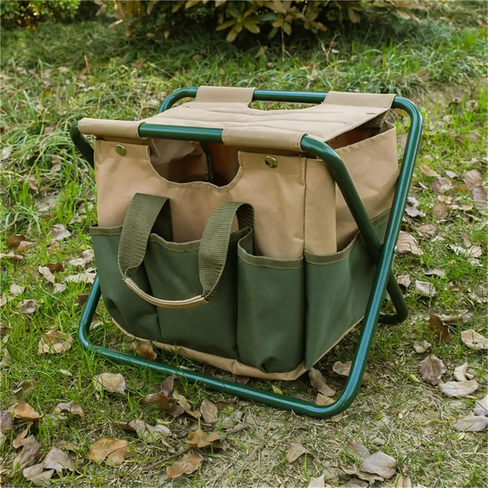 Folding Stool Multi-functional Portable Camping Folding Stool With Storage Bag Garden Tools Folding Chair Fishing Stool