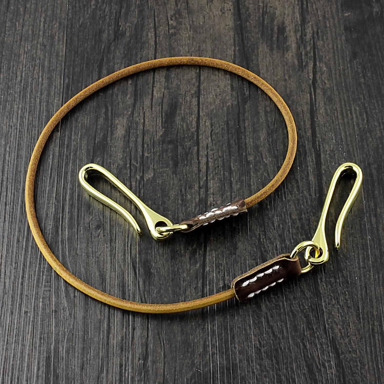 

Vintage Cow Leather Wallet Purse Chain Retro Keychain Pants chain