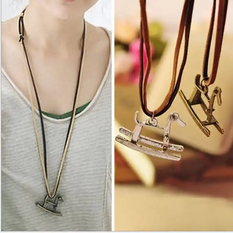 Женское ожерелье с подвеской цепочкой в стиле ретро|chain pendant|sweater chainfashion necklace |