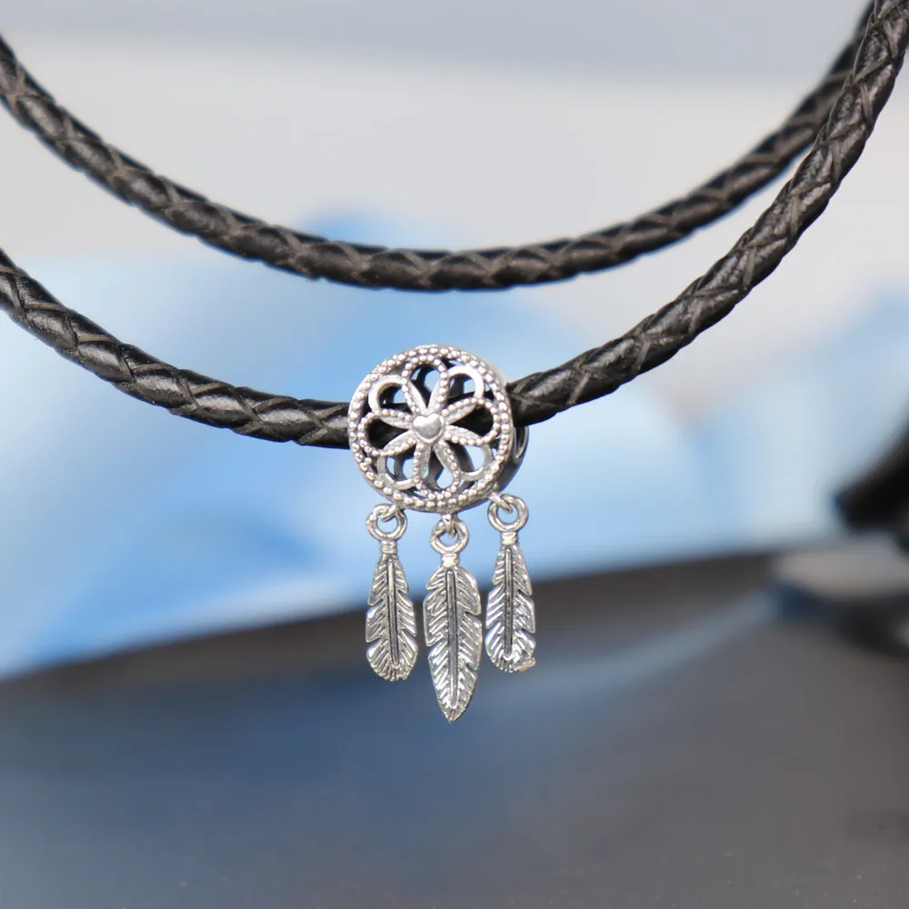 Summer 925 Sterling Silver Bead Spiritual Dream Catcher Dangle Charm Summer 925 Sterling Silver Bead Spiritual Dream Catcher Dangle Charm Fit Original Pandora Bracelet Bangle Diy Jewelry In Beads From Accessories On