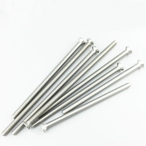 

10pcs M3 Phillips Flat head mechanical tooth KM screw Lengthen Countersunk heads Cross bolt 304 stainless steel screws 55-80mm L