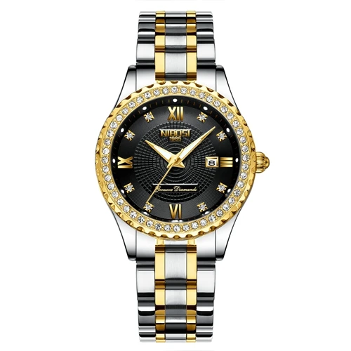 NIBOSI мужские часы Топ бренд класса люкс спортивные водонепроницаемые золотые кварцевые часы для мужчин Reloj модные деловые часы Relogio Masculino - Цвет: B