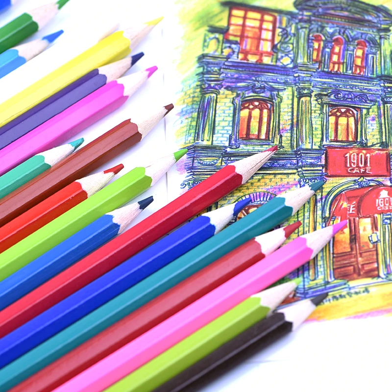 120 Colors Oil Based Colored Pencils Safe Non toxic Professional Pencil