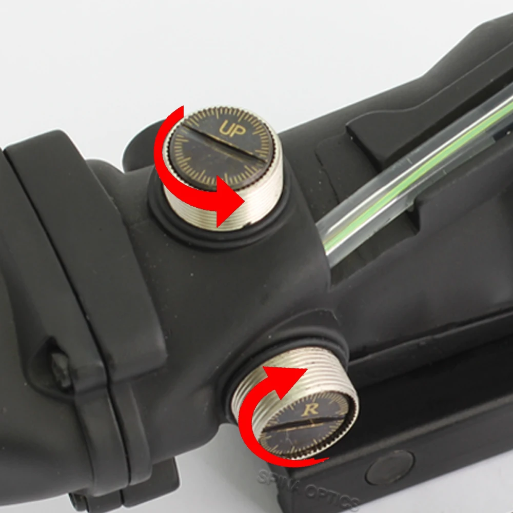 SEIGNEER ACOG Тип 1X32 тактический зеленый/Красный точка зрения настоящий волоконный
