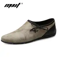 MVVT Plus Size Suede Men Loafers Supper Soft Genuine Leather Men Casual Shoes Light Weight Men Shoes Summer Moccasins