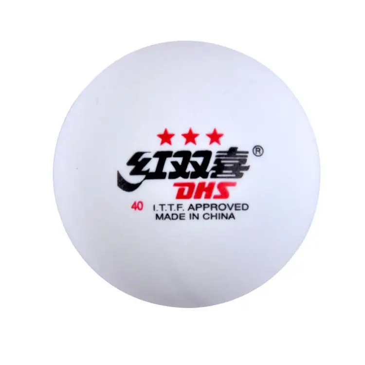 DHS ITTF Approved 3 Star 40mm Table Tennis Balls, Tournament Pingpong Balls, 6 Balls Whitein