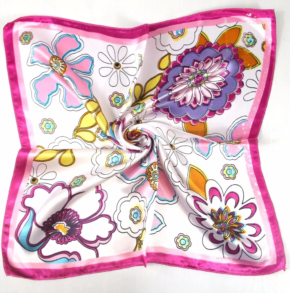 New spring and summer small silk scarf female silk wild professional small square towel 50.50cm 2