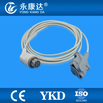 

Datex compatible direct reusable adult soft tip sensor,3m,10pin