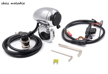Chromed zinc alloy 5V 2 1A Motor Motorcycle Mobile Waterproof cigarette lighter Power Supply Port Socket