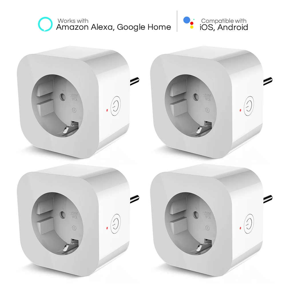 4 шт. 10A Elelight PE1004T умная розетка с пультом дистанционного управления функцией