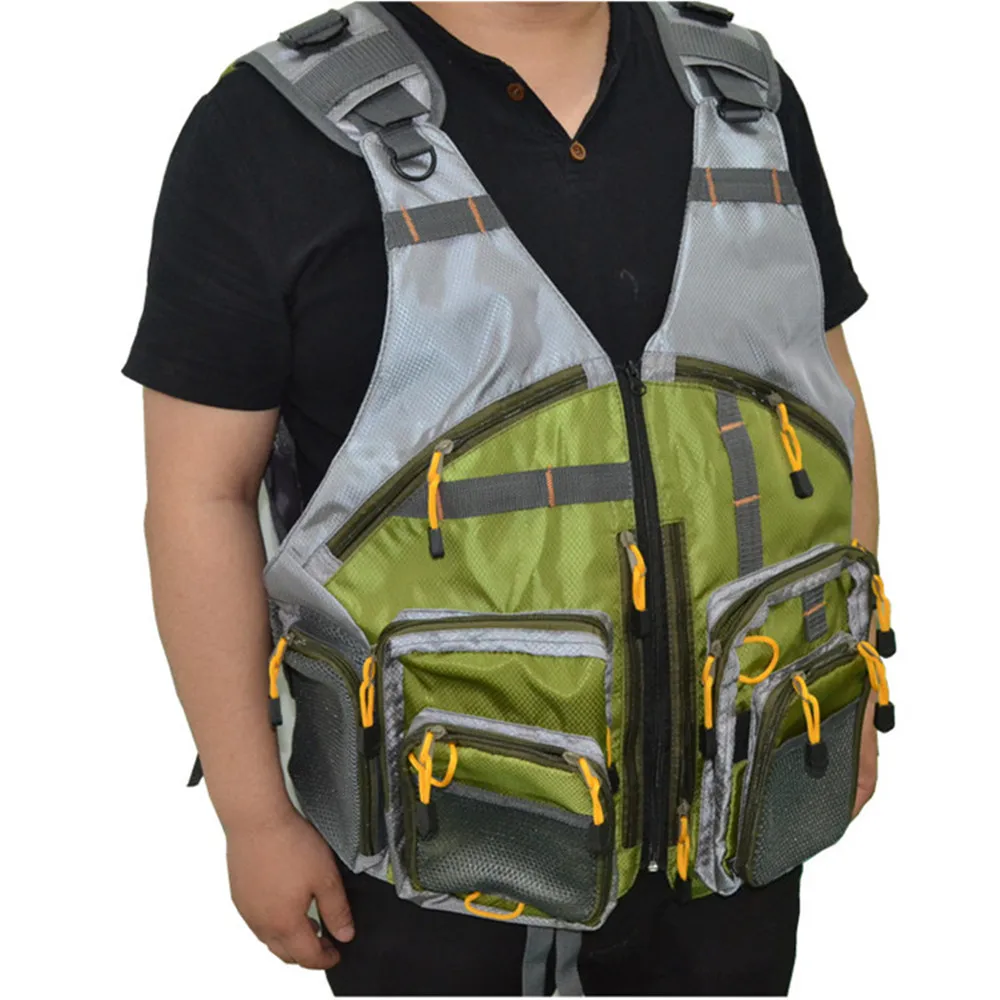 Adjustable fishing jackets fly fishing vest mesh premium gear packs for