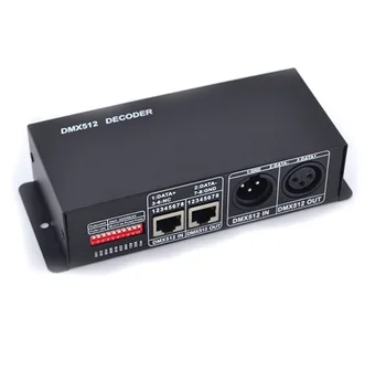 

DMX512 Decoder 3 Channel RGB 512 Decoder Controller 12-24V Light Strip Module
