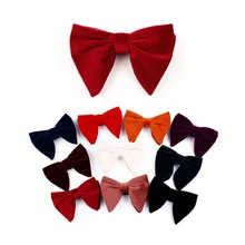 Новое поступление Высокое качество Ретро Стиль твердые галстуки мягкий бархат Маскарад Танцевальная вечеринка с бантом Популярные джентльмен аксессуары