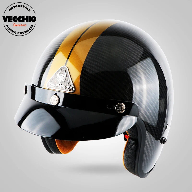 

Motorcycle Open face brand helmet motorbike motorcross helmet Carbon fiber retro vintage jet helmet Casco Capacete vespa helmet