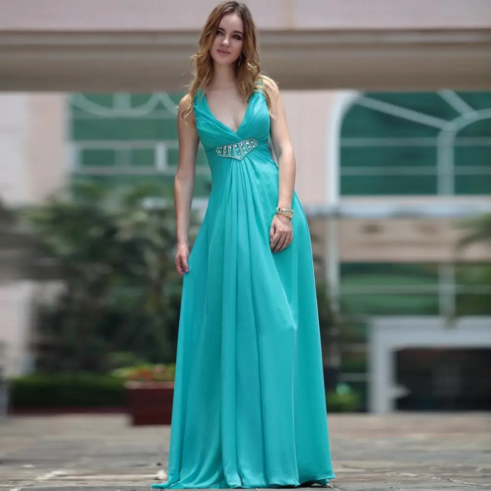 

free shipping 2013 fashion quality banquet spaghetti strap formal prom dress water blue sexy crystal beading Bridesmaid Dresses