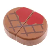 Ролевые пищевой реквизит деревянные магнитные подключенные ролевые игры говяжий стейк