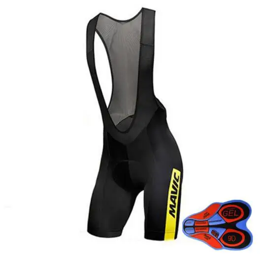 

Pro Team Mavic 2017 New Cycling 9D GEL Pad Bib Shorts MTB Quick Dry Breathable Padded Sport Bike Wear Bicycle Lycra