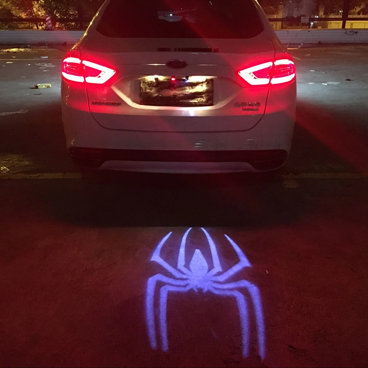 Car Laser Tail Led Light Anti Collision Rear end Fog Lamp Rearing