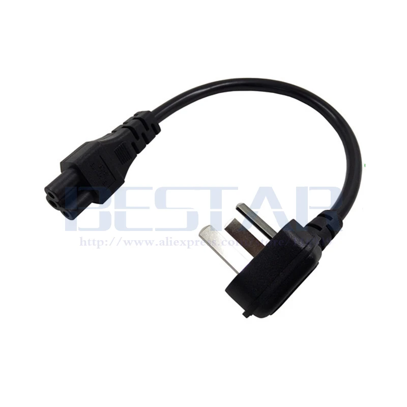 20 см CN AU 3 полюсный Локоть разъем IEC 60320 C5 зубчатый короткий портативный кабель