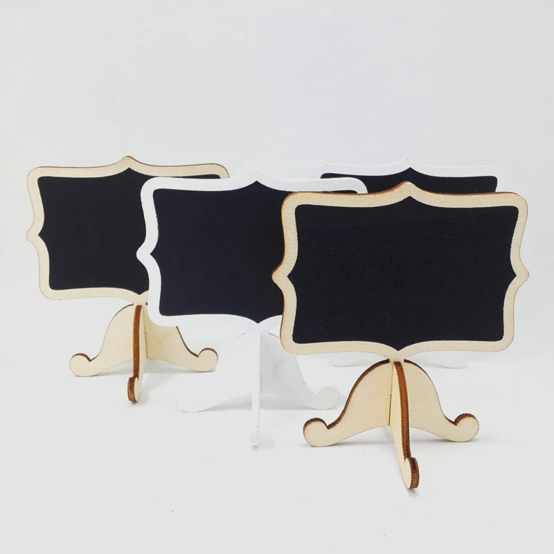 

10pcs Mini Chalk board Stands Table Numbers Name Place Holder Chalkboard Wedding Signage Buffet Props